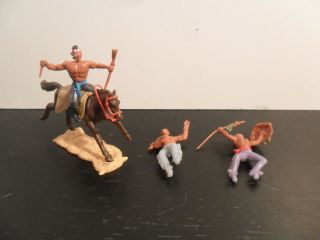 Timpo Toys Great Britain Indians - Mounted On Horse 1970 