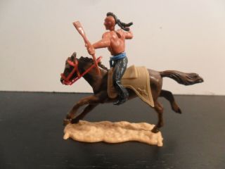 Timpo Toys Great Britain Indians - mounted on horse 1970 ' s Wild West 3