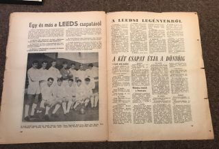 Ferencvaros V Leeds United Fairs Cup Final Programme 1968/69 Very Rare 2