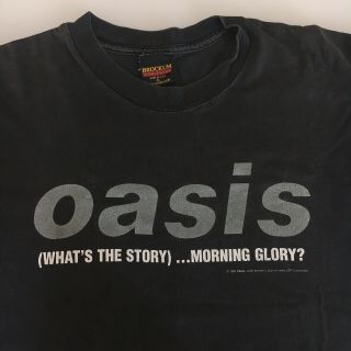 Vintage 1995 Oasis What’s The Story Brit Pop Mens T - Shirt Xl Tour Shirt