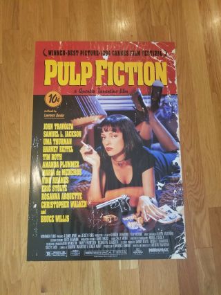 Pulp Fiction Poster 1994 Vintage Quentin Tarentino Travolta Samual L.