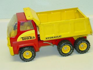 Vintage Tonka Cab Over Dump Truck,  Pressed Steel Toy,  Hydraulic