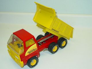 Vintage Tonka Cab Over Dump Truck,  Pressed Steel Toy,  Hydraulic 6