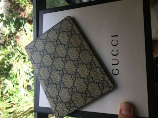 Gucci Vintage Passport Holder Tom Ford Era Dustcover And Service Guide Nos