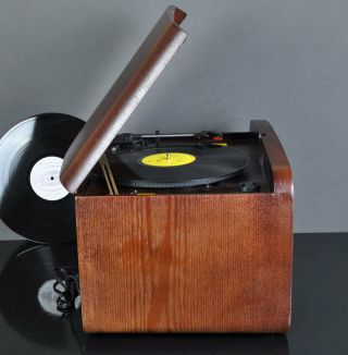 Vintage Phono Stereo Turntable LP Vinyl Record Player CD / U - disk / AM/FM Radio 3