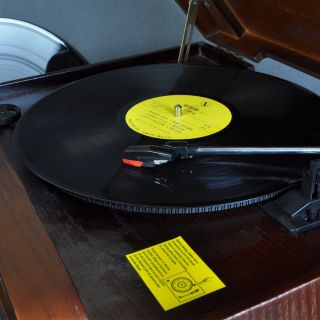 Vintage Phono Stereo Turntable LP Vinyl Record Player CD / U - disk / AM/FM Radio 6