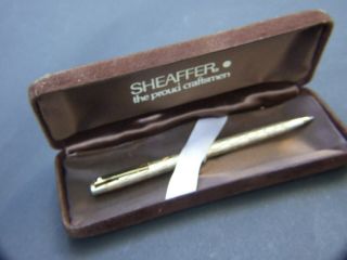 Vintage Sheaffer Writing Ballpoint Pen With Box S /silver Australian