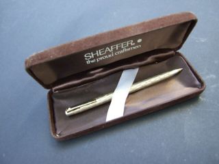 Vintage SHEAFFER Writing Ballpoint Pen with Box S /Silver Australian 2