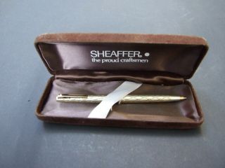 Vintage SHEAFFER Writing Ballpoint Pen with Box S /Silver Australian 3