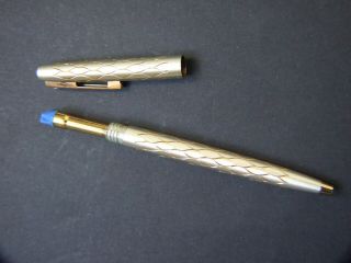 Vintage SHEAFFER Writing Ballpoint Pen with Box S /Silver Australian 4