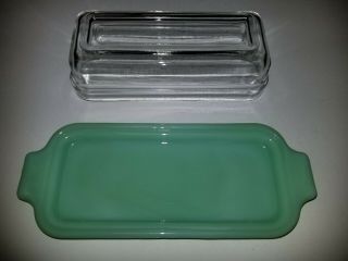 Vtg Fire King Jadeite 1/4 LB.  7 