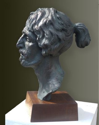 Bronze resin bust of Frank Zappa.  Edition of only 75.  Over 1/2 life size.  Rare. 2