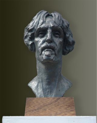 Bronze resin bust of Frank Zappa.  Edition of only 75.  Over 1/2 life size.  Rare. 3