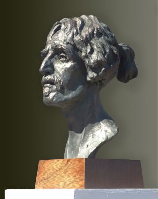 Bronze resin bust of Frank Zappa.  Edition of only 75.  Over 1/2 life size.  Rare. 5