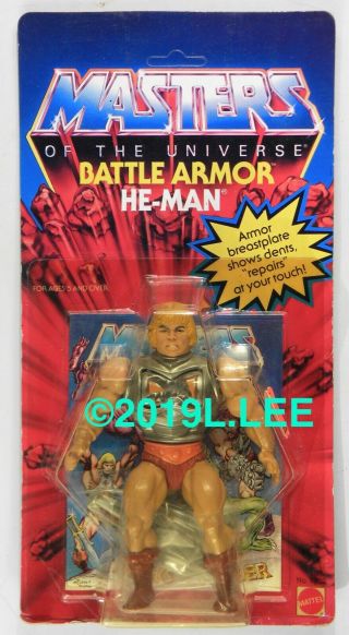 Mattel Toys Motu He - Man Masters Of The Universe Vintage Battle Armor C - 7 Rare