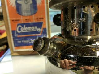 Vintage 1963 Coleman Model 249 Kerosene Lantern.  good. 7