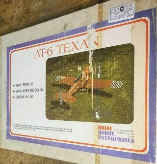 Vintage Bridi At - 6 Texan Model Airplane Kit
