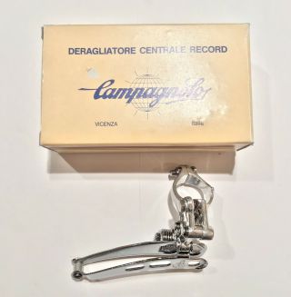 Campagnolo Vintage Nuovo Record Front Derailleur Clamp On 28.  6 - Nos
