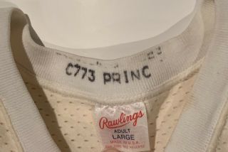 Vintage 1970 ' s Princeton University Rawlings Brand Game Worn Football Jersey Old 6