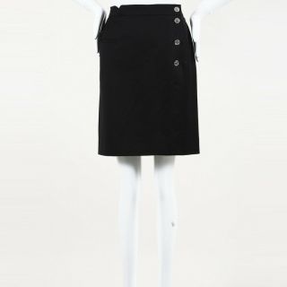 Vintage Chanel Boutique Wool Short Skirt Sz 42
