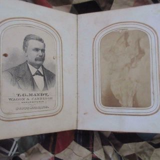 Wisconsin Civil War Photograph CDV Tintype ALBUM Antique Tax Stamp Children 12