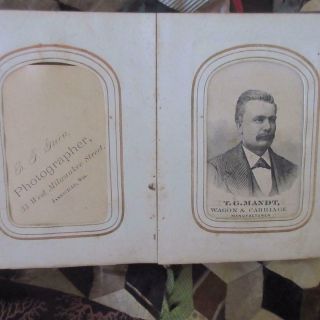 Wisconsin Civil War Photograph CDV Tintype ALBUM Antique Tax Stamp Children 7