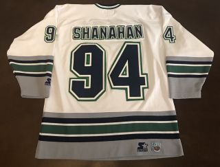 Rare Vintage Starter NHL Hartford Whalers Brendan Shanahan Hockey Jersey 2