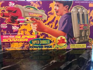 Vintage Soaker Superchager Power Pak Larami Water Gun 1998