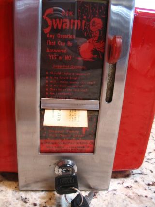 Vintage Ask Swami Napkin Holder Fortune Dispenser Trade Stimulator 6