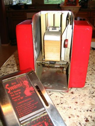 Vintage Ask Swami Napkin Holder Fortune Dispenser Trade Stimulator 7
