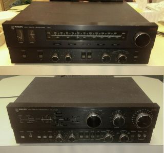 Philips High Fidelity Labs Pre Amplifier Model 5721,  Tuner 6731 Rare Pair Nr