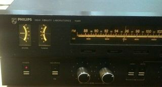 PHILIPS High Fidelity Labs Pre Amplifier Model 5721,  Tuner 6731 RARE PAIR NR 8