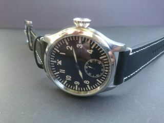 6498 Flieger Big Pilot Aviator Custom Built Wristwatch 6498 Asian Unitas A Uhr