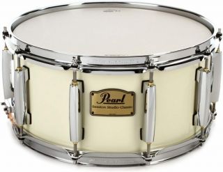 Pearl Session Studio Classic 14 " X 6.  5 " Snare Drum/antique Ivory/finish 106/new