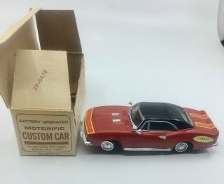 STILL IN ORIG BOX Motorific Rarest Of Rare Red Camaro VINTAGE 5