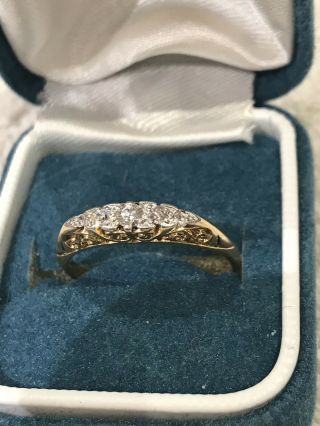 Antique 5 Stone Diamond Ring 18ct Gold