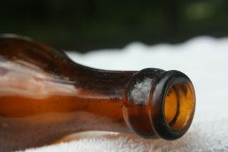 Vintage Amber Straight Side SS Coca Cola Bottle - - Salisbury,  Maryland - - MD 4
