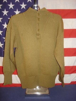 Wwii Us 1943 Pattern High - Neck Sweater