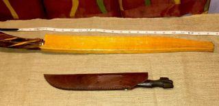 Filipino Vintage Bicol Luzon Bolo Machette & Ilocanos Filipino Fighting Knife 3