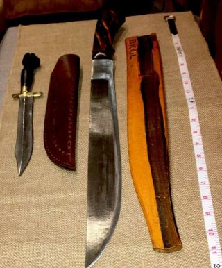 Filipino Vintage Bicol Luzon Bolo Machette & Ilocanos Filipino Fighting Knife 6