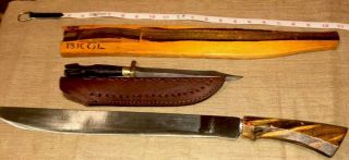 Filipino Vintage Bicol Luzon Bolo Machette & Ilocanos Filipino Fighting Knife 8