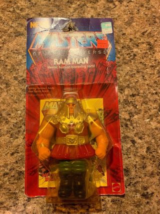 Mattel Masters Of The Universe Ram - Man Action Figure 1983 Vintage Moc Motu