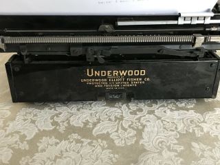 Vintage Underwood Champion Typewriter With Case 3