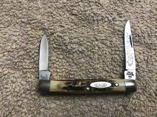 Vintage Case Xx Blue Scroll 5233 Stag Knife