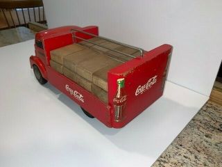 VTG.  1950 ' S SMITH - MILLER COCA COLA DELIVERY TRUCK W/ POP CASES all 3