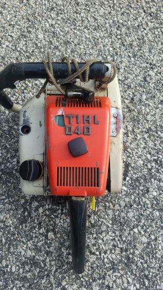 Vintage Stihl 040 Chainsaw Power Head Rare Model