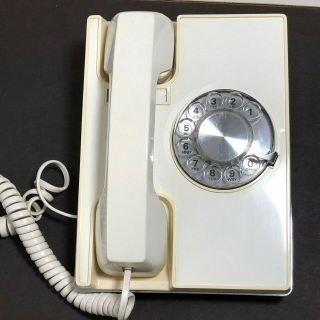 Vtg Rotary Dial Desk Phone Western Electric White Exeter 1977 Telephone