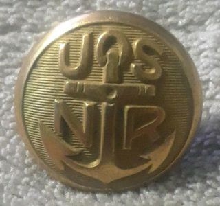 Ww1 U.  S.  Navy Reserve Jacket Button (extremely Rare)
