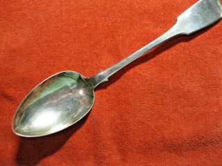 Coin Silver Serving Spoon F Sasseville Quebec C1850