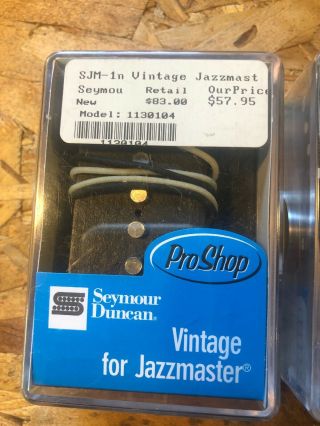 Seymour Duncan SJM - 1n/1b Vintage Fender Jazzmaster Guitar Pickup Set 2